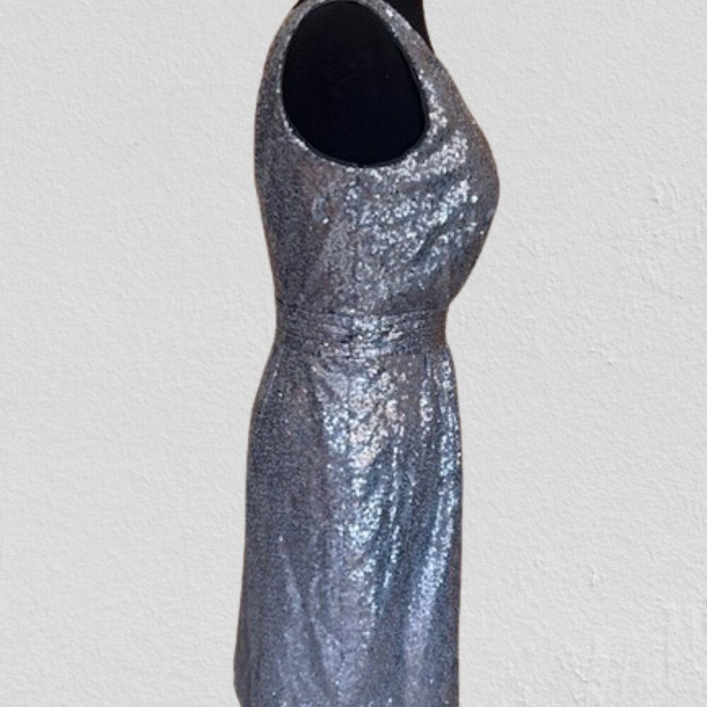 Jasmine Knee Length V-neck Sequin Dress  FD026   NWT Boutique - Picture 3 of 10